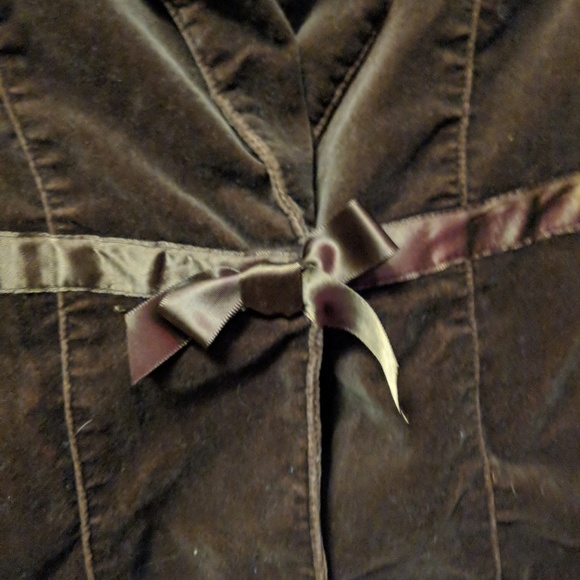 Brown, velvet jacket - Picture 4 of 6